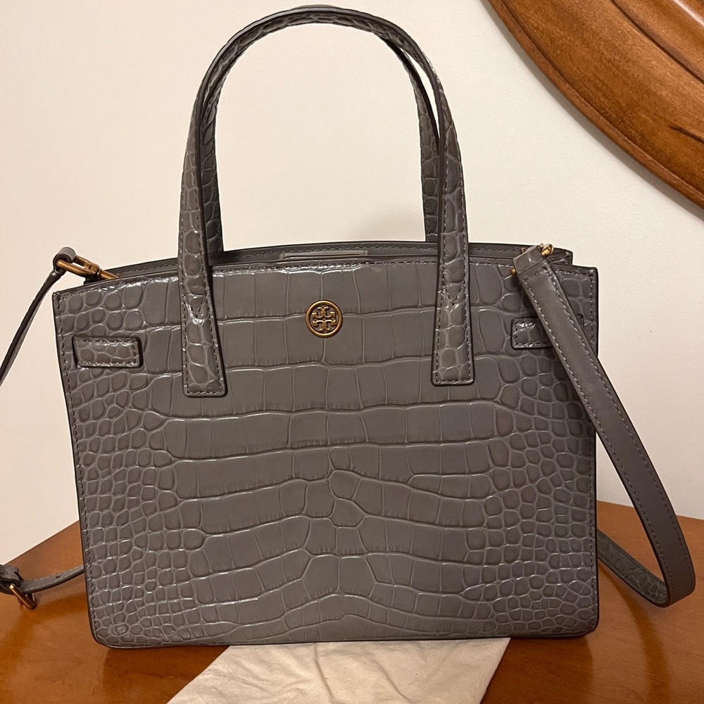 Tory Burch Embossed Leather Handbag